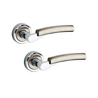 Ручки на розеті FIMET Alba 140 (230R) F11 хром/матовий нікель